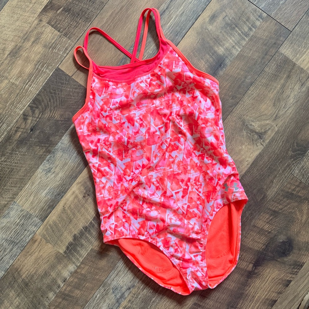 Under Armour Bright Coral Fitted Top